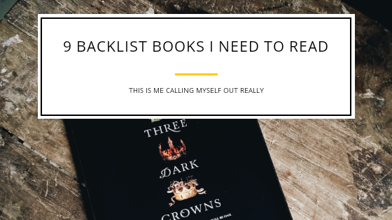 9 Backlist books I need to read (ebooks)